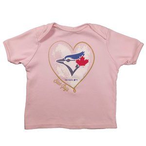 Toronto Blue Jays Team Logo Pink T-Shirt Size US 24M